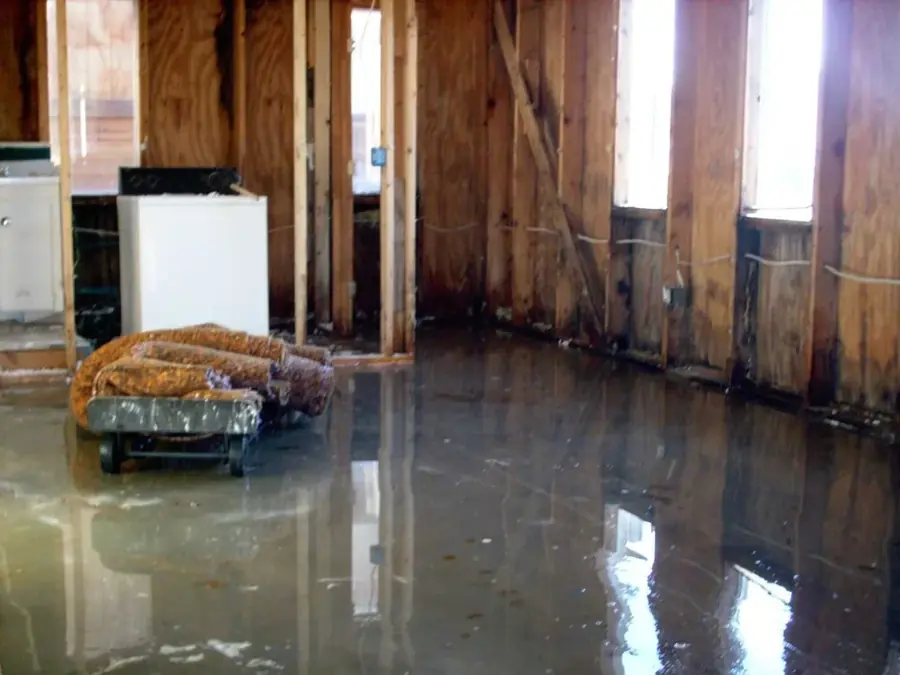 Air movers drying a room after a leak in a Peyton, CO home