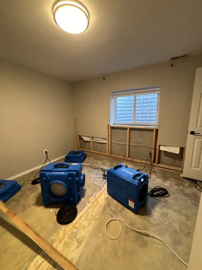 Standing water extracted from a floor in a Peyton, CO home