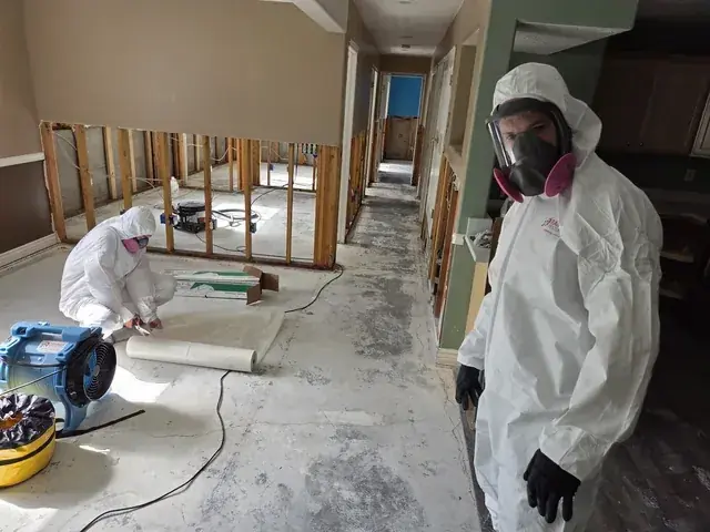 A finished basement dried after a water heater flood in a Peyton, CO home